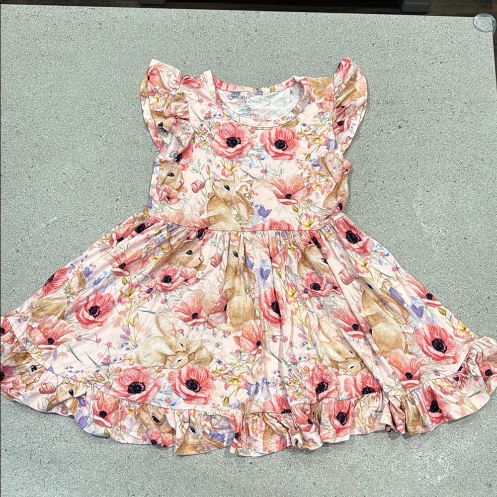 Floral and Bunny Kids Dress